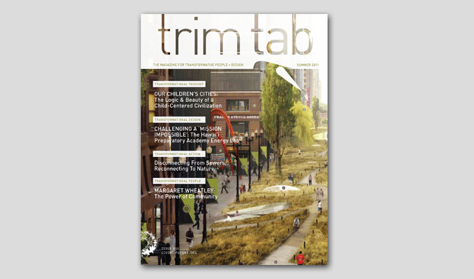 featured on the cover of trim tab magazine